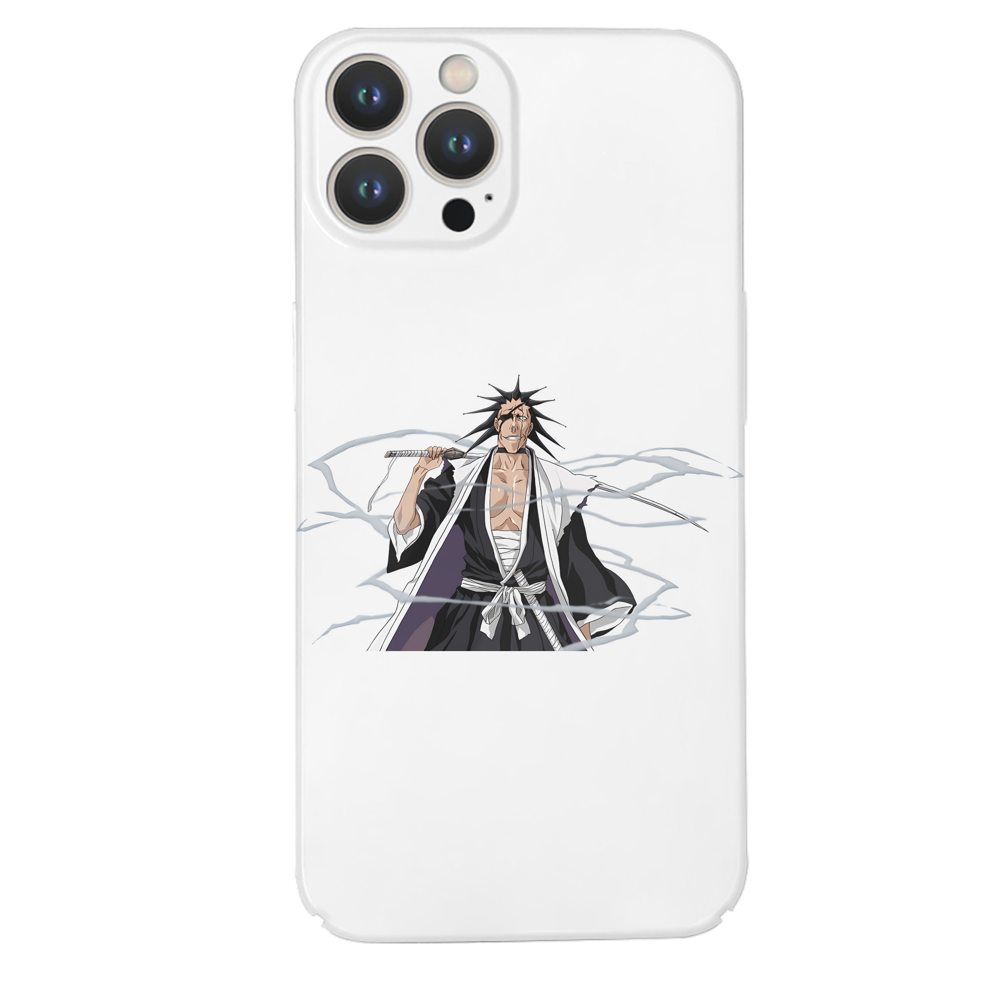 （画像用） ブリーチ ざらき けんぱち BLEACH Zaraki Kenpachi 【iPhone 14シリーズ対応】ハードケース